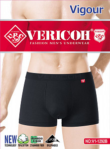 Мужские черные трусы боксеры VERICOH